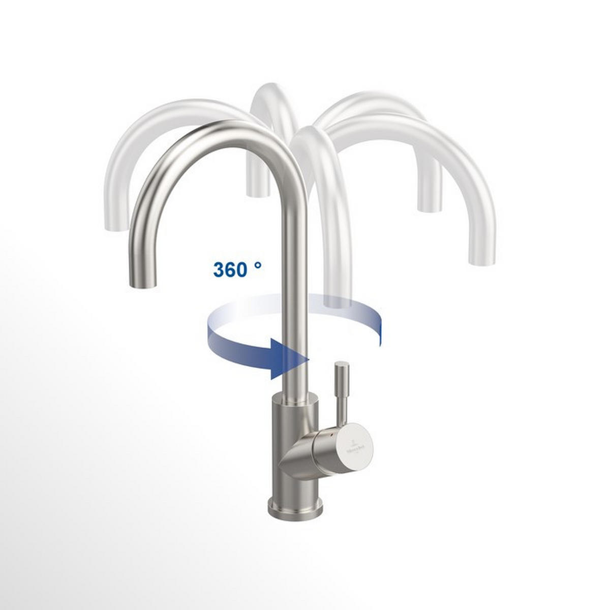 KÜCHENARMATUR 925400LC  - Edelstahlfarben, Basics, Metall (4,5/38,9/21,5cm) - Villeroy & Boch