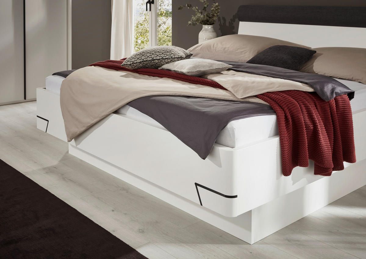 BETTANLAGE - Anthrazit/Weiß, KONVENTIONELL (180/200cm) - Dieter Knoll