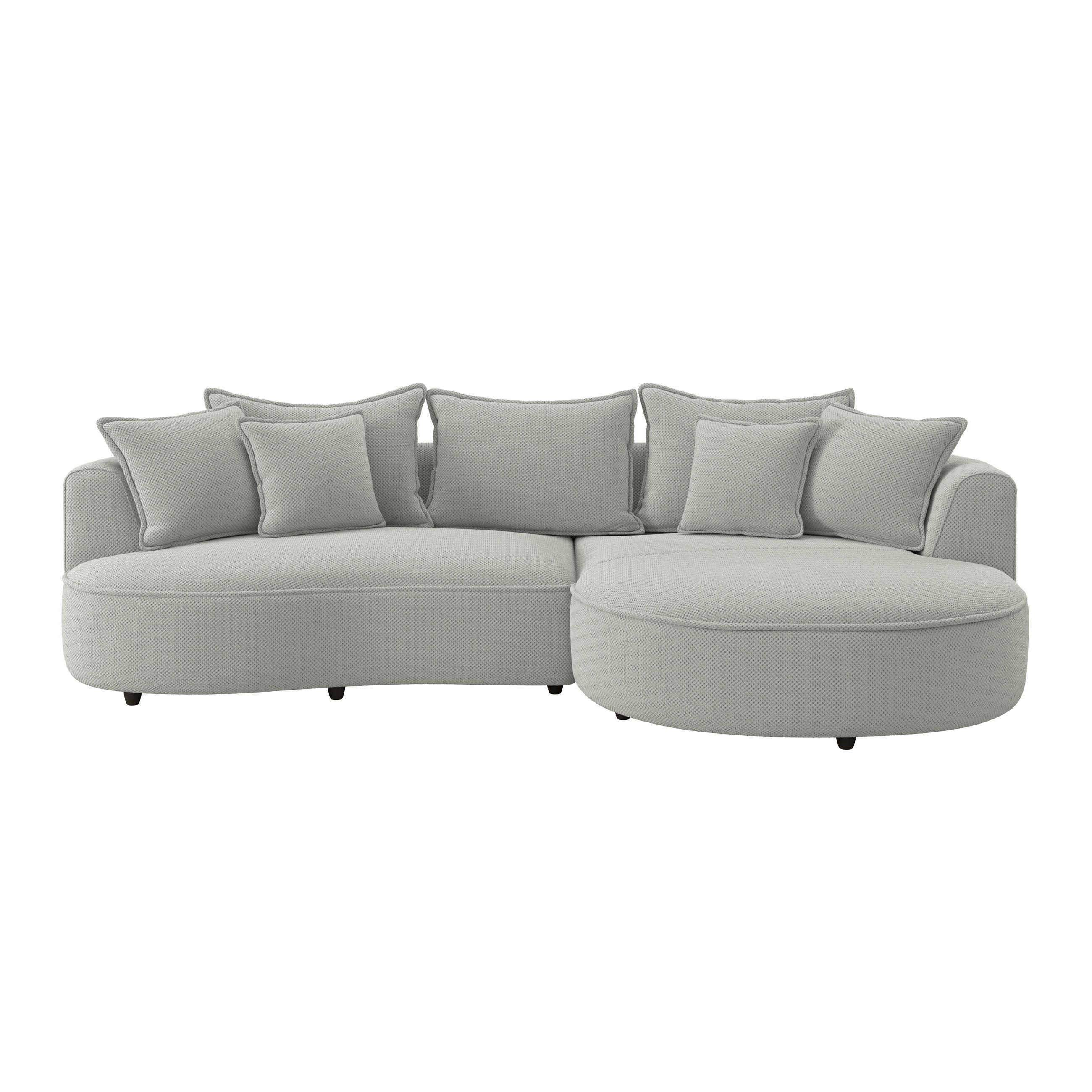 ECKSOFA LEVI Jadegrün Velours, Struktur  - Jadegrün/Schwarz, MODERN, Kunststoff/Textil (287/168cm) - Livetastic