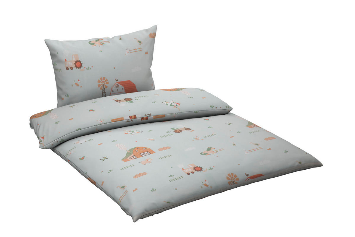 BABYBETTWÄSCHE Webstoff 100/135 cm  - Grün, Basics, Textil (100/135cm) - Avelia