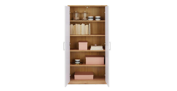 KOMMODE 72/148/36 cm - Eichefarben/Silberfarben, KONVENTIONELL, Holzwerkstoff (72/148/36cm) - Xora