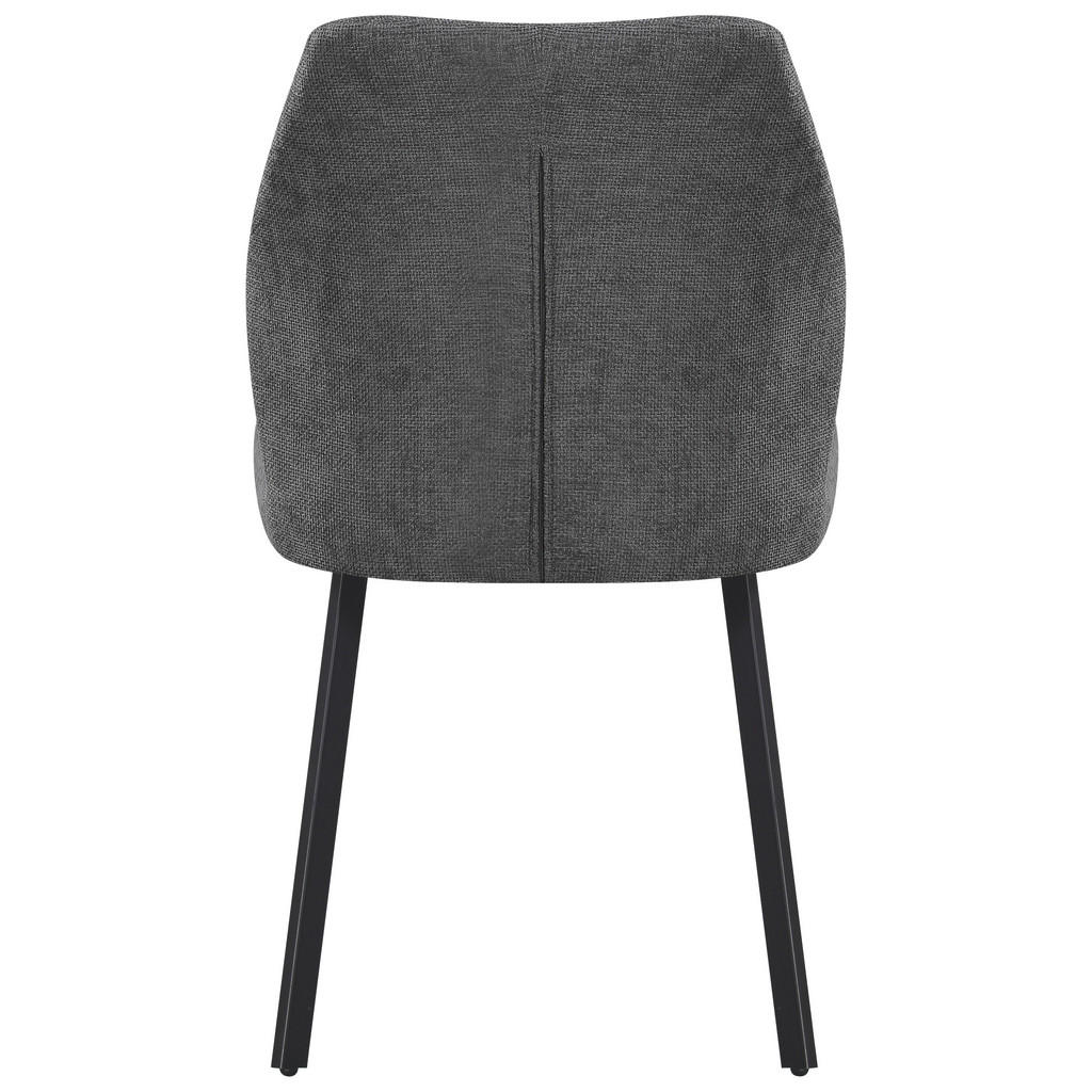 Thumbnail - Mid.you Tischgruppe, Dunkelgrau, Metall, Textil, Stein, Flachrohr, 90x140x76 cm, Esszimmer, Tische, Esstische