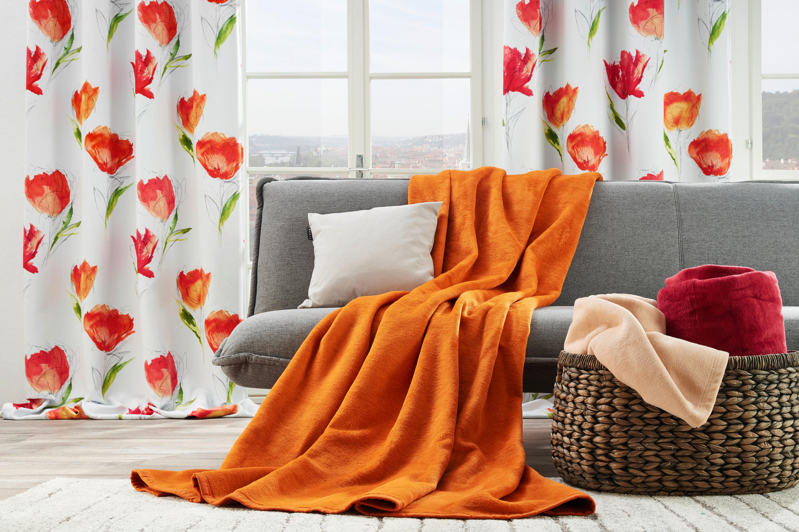 PLAID Melanie 150/200 cm  - Creme, Design, Textil (150/200cm) - Novel