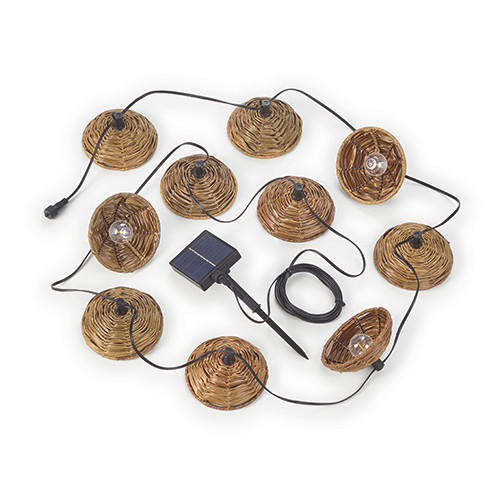 LICHTERKETTE  - Schwarz/Braun, LIFESTYLE, Kunststoff (570cm)