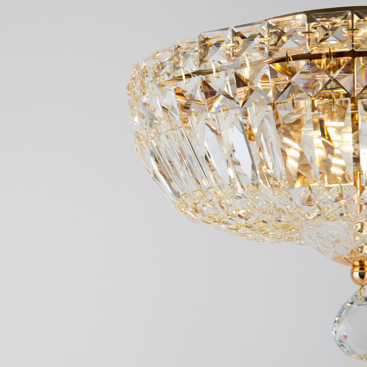 KRONLEUCHTER  30/18/30 cm   - Goldfarben, Trend, Glas/Metall (30/18/30cm) - MAYTONI