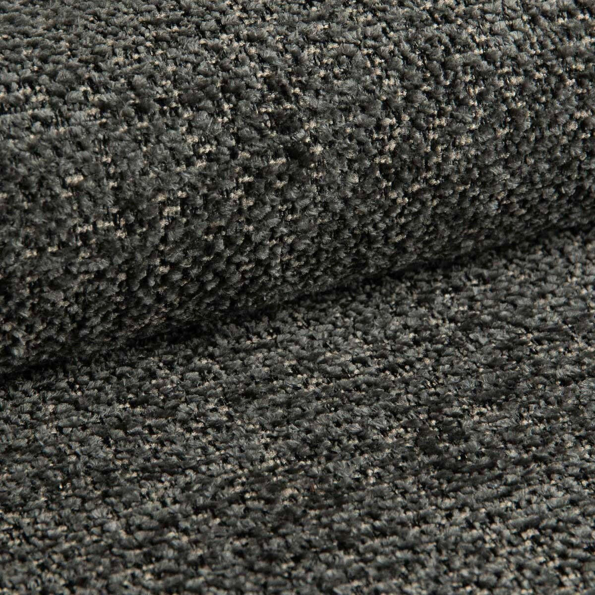 POLSTERBETT gepolstertes Kopfteil, Lattenrost, Bettkasten Graphitfarben 180/200 cm  - Schwarz/Graphitfarben, MODERN, Holz/Textil (180/200cm) - Livetastic
