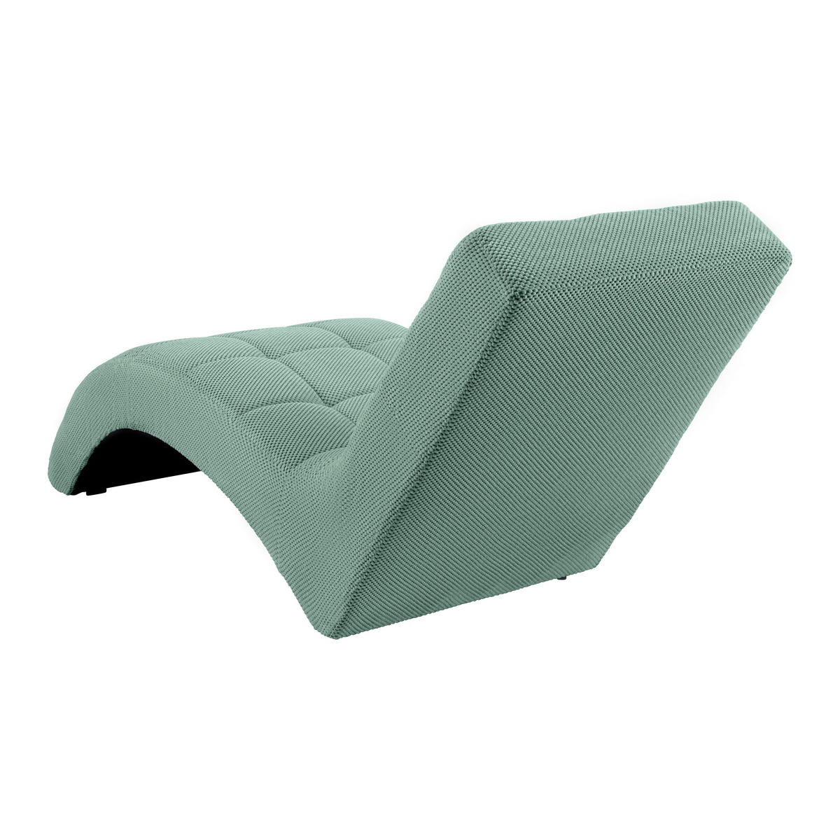 LIGGFÅTÖLJ i vävt tyg turkos  - turkos/svart, Modern, textil/plast (68/80/167cm) - MID.YOU