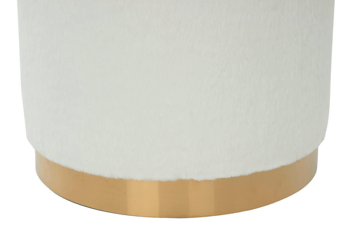 HOCKER Weiß  - Weiß, MODERN, Kunststoff (36/44/36cm) - Kayoom