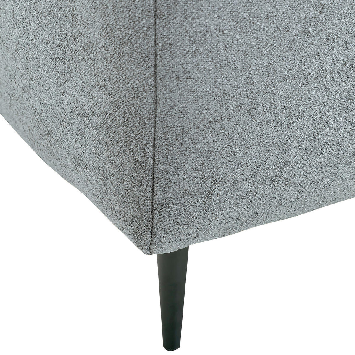 SCHLAFSOFA in Flachgewebe Grau  - Schwarz/Grau, KONVENTIONELL, Textil/Metall (197/75/100cm) - Carryhome