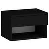 SÄNGBORD i svart  - svart, Design, trämaterial (44,6/29/31,6cm) - MID.YOU