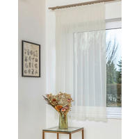 KÉSZFÜGGÖNY áttetsző  - ekrü, Basics, textil (140/175cm)