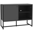 SIDEBOARD Anthrazit, Schwarz  - Anthrazit/Schwarz, MODERN, Holzwerkstoff/Metall (100/75/41cm) - Novel