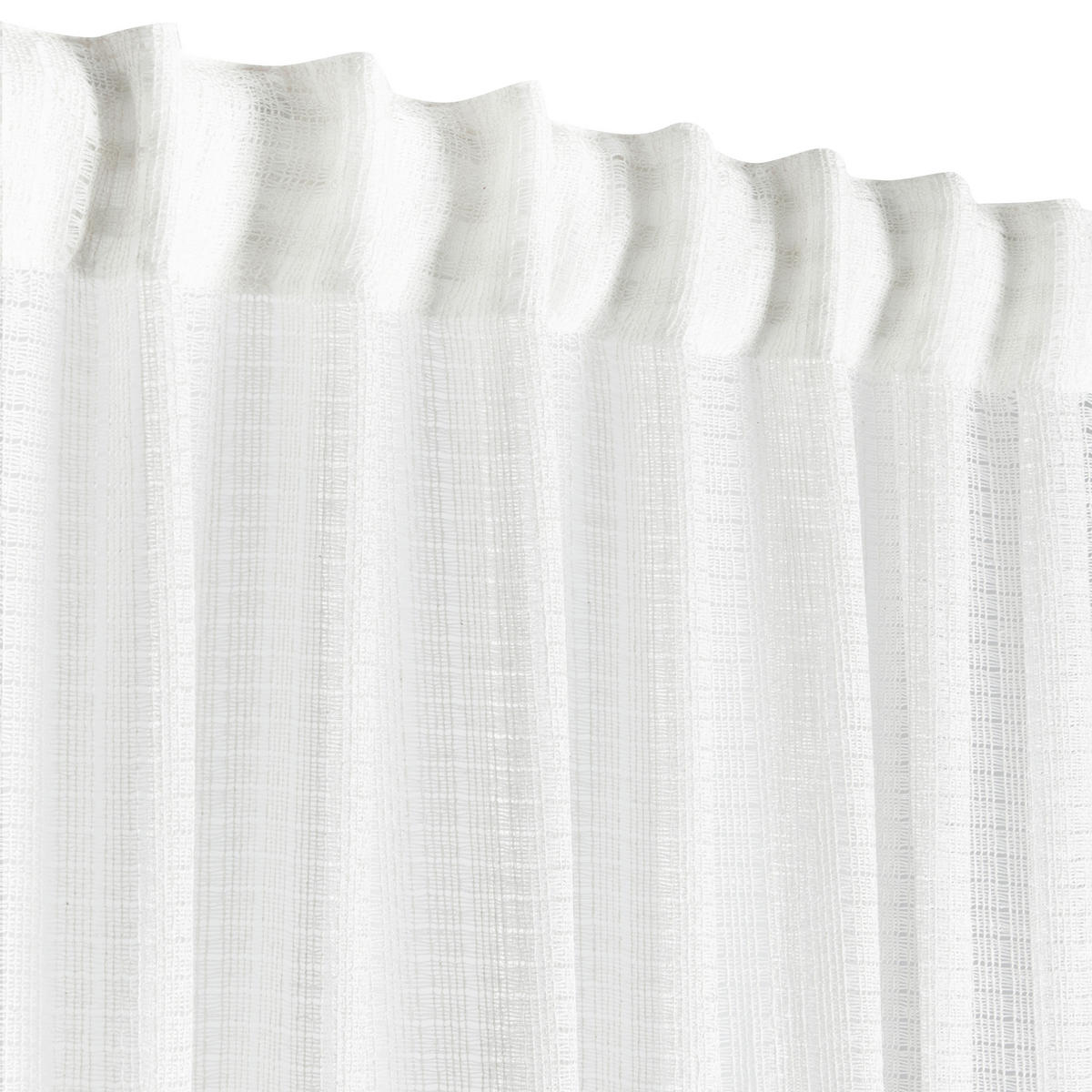 FERTIGVORHANG transparent  - Weiß, Basics, Textil (140/240cm)