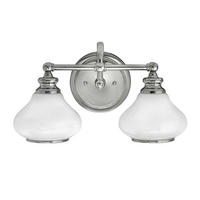 VÄGGLAMPA FÖR BADRUM Ainsley 40,6/20,6/23,1 cm   - kromfärg, Klassisk, metall/glas (40,6/20,6/23,1cm) - Elstead Lighting