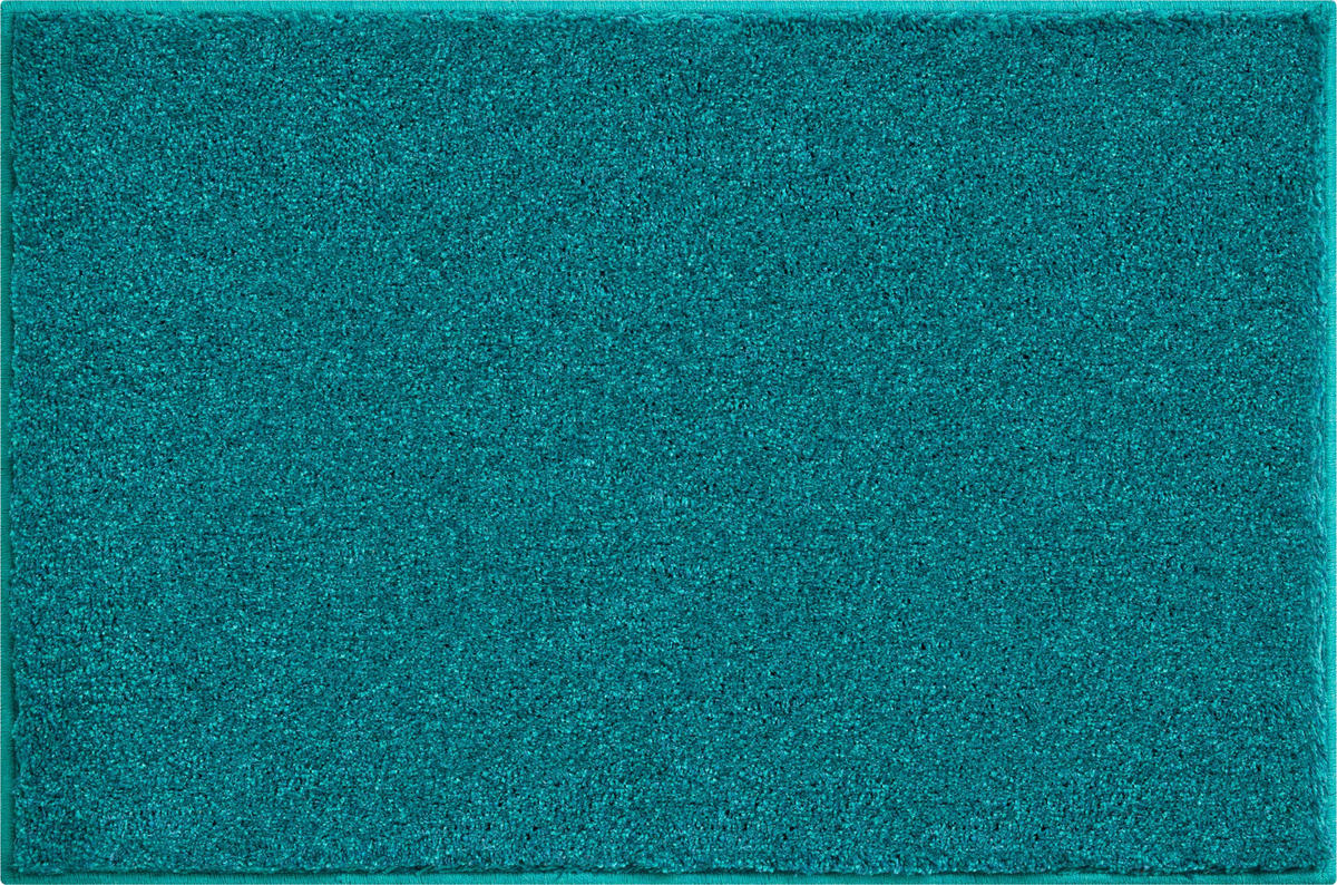 BADTEPPICH Concordia Türkis 60/90 cm  - Türkis, Basics, Kunststoff/Textil (60/90cm) - Grund