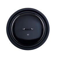 TOPFDECKEL 32 cm  - Schwarz, Basics, Metall (32cm) - Riess