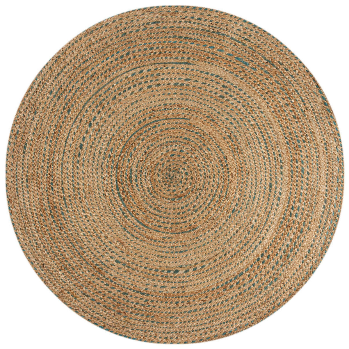 HANDWEBTEPPICH 180 cm Jute Circles Naturfarben  - Naturfarben, KONVENTIONELL, Textil (180cm)