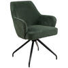 ARMLEHNSTUHL  in Eisen Cord  - Schwarz/Grün, MODERN, Holz/Textil (57/86/65cm) - MID.YOU