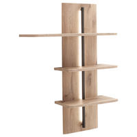 WANDPANEEL Anthrazit, Eichefarben  - Eichefarben/Anthrazit, KONVENTIONELL, Holzwerkstoff (90/126/25cm) - Cantus