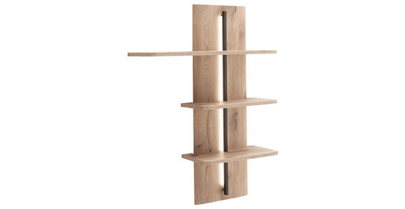 WANDPANEEL Anthrazit, Eichefarben 90/126/25 cm - Eichefarben/Anthrazit, KONVENTIONELL, Holzwerkstoff (90/126/25cm) - Cantus