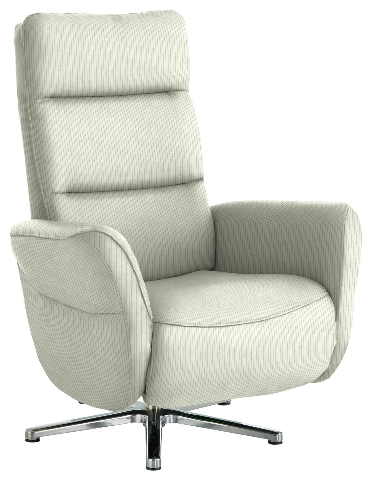 RELAXSESSEL Textil Weiss  - Chromfarben/Weiss, Design, Textil/Metall (78/113/83cm) - Beldomo Speed