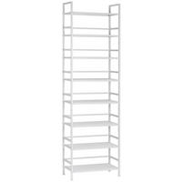 SCHUHREGAL 59/196/30 cm  - Weiß, MODERN, Metall (59/196/30cm) - PBJ
