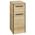 UNTERSCHRANK 30/72/33 cm   - Eichefarben/Schwarz, Natur, Glas/Holzwerkstoff (30/72/33cm) - Xora