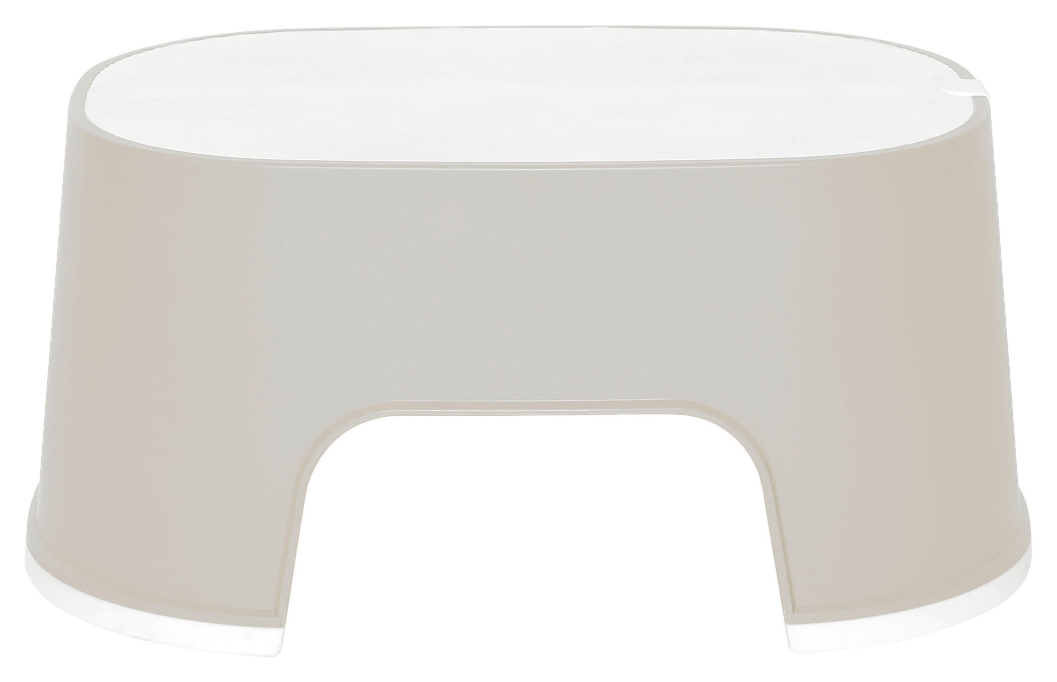 TRITTHOCKER GROW  - Taupe, Basics, Kunststoff (33,7/22,9/15,5cm) - Bebe Jou