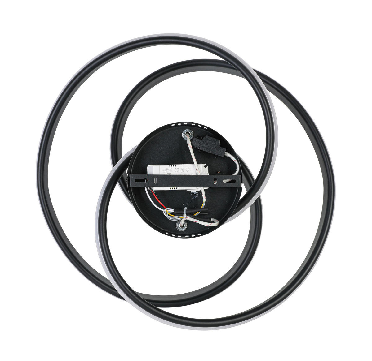 STROPNÍ LED SVÍTIDLO, 48/52/23 cm - bílá/černá, Design, kov/plast (48/52/23cm) - Novel