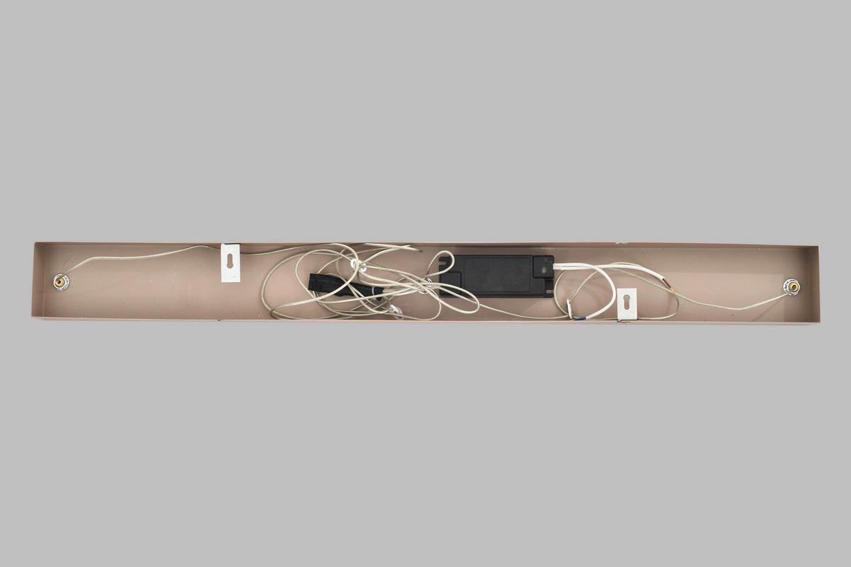 LED-HÄNGELEUCHTE Orleans 94/150/18 cm  - Sandfarben, Design, Glas/Metall (94/150/18cm)