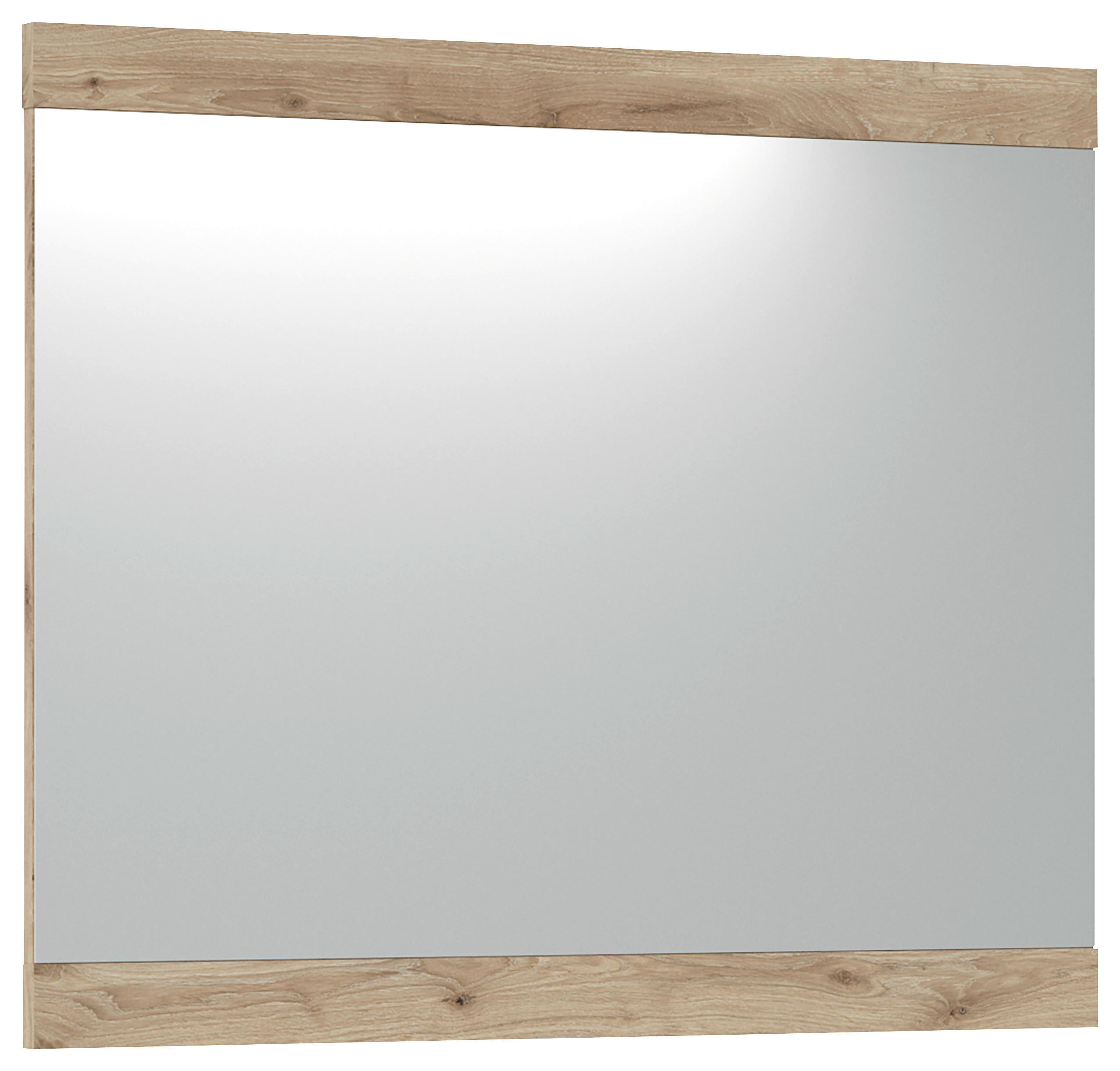 OGLEDALO, 86/72/2,2 cm steklo, leseni material  - barve hrasta, Moderno, steklo/leseni material (86/72/2,2cm) - Novel