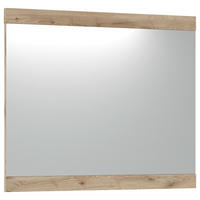 OGLEDALO, 86/72/2,2 cm steklo, leseni material  - barve hrasta, Moderno, steklo/leseni material (86/72/2,2cm) - Novel