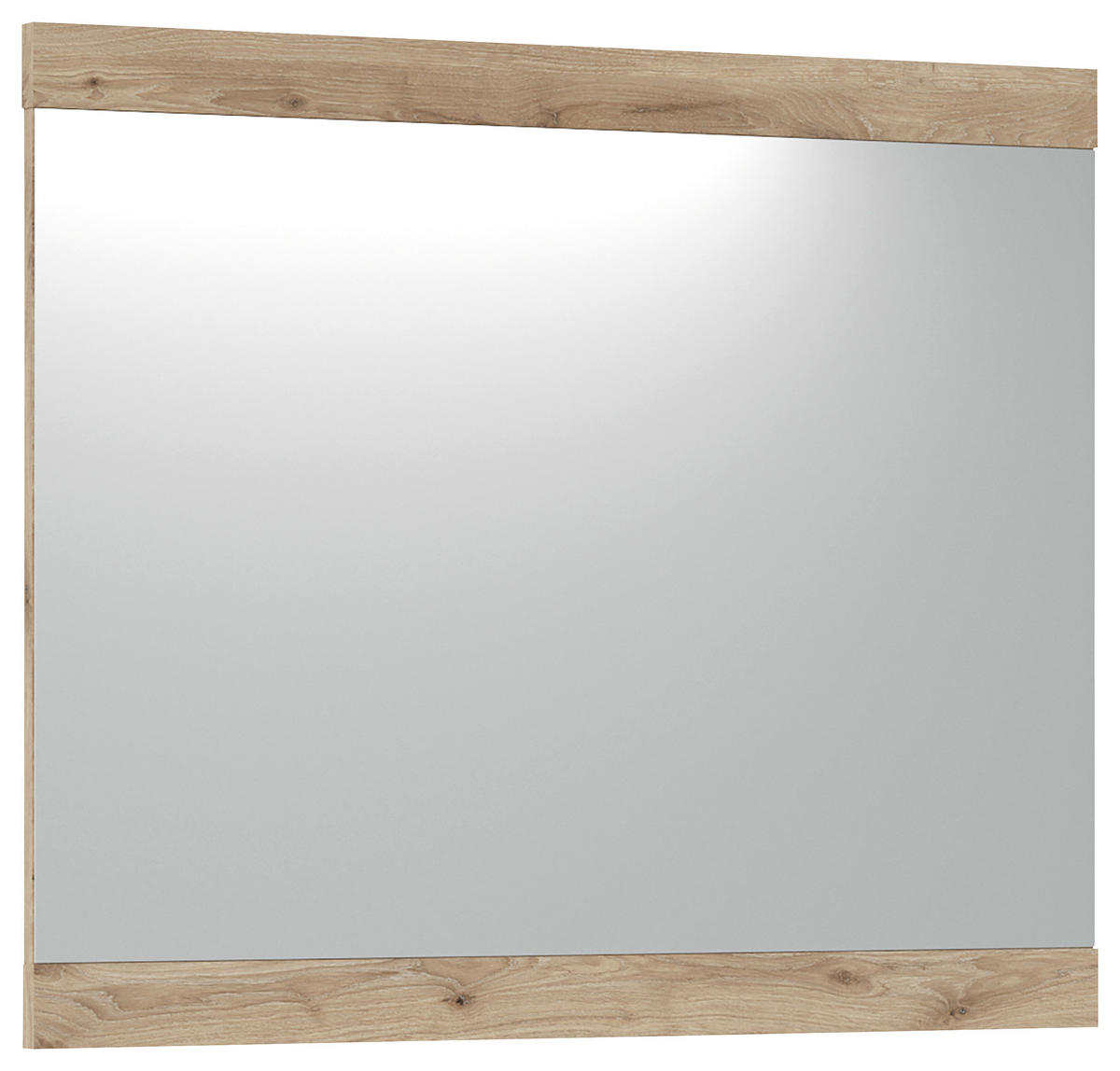 OGLEDALO, 86/72/2,2 cm steklo, leseni material  - barve hrasta, Moderno, steklo/leseni material (86/72/2,2cm) - Novel