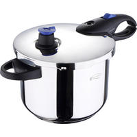 SCHNELLKOCHTOPF  5.5 l 22 cm  - Blau/Silberfarben, Basics, Kunststoff/Metall (22cm) - SAN IGNACIO