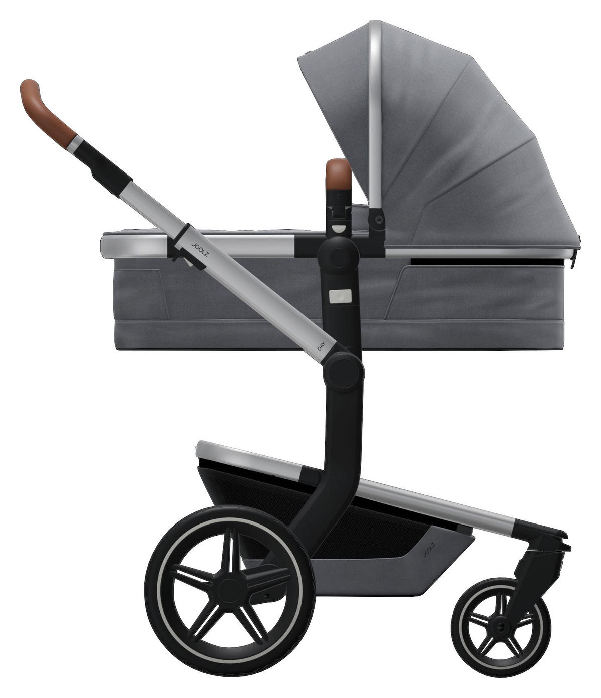 SET DJEČJIH KOLICA  Day+  - siva/srebrne boje, Trend, tekstil/metal (59,5/100-111/84cm) - Joolz