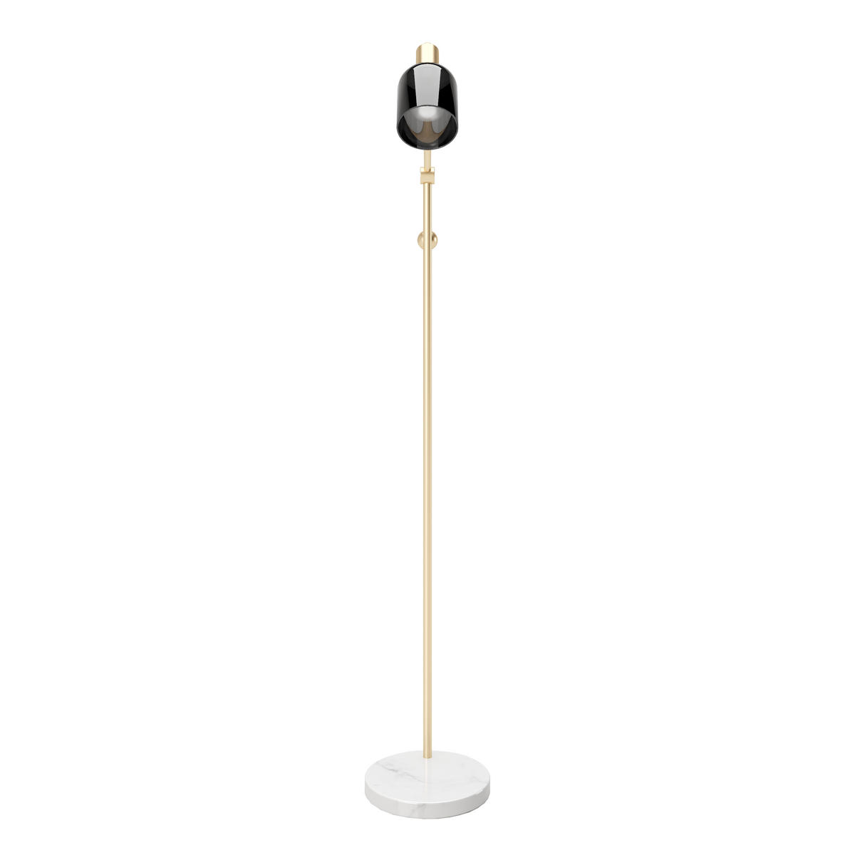 STEHLEUCHTE  30/148/97 cm   - Goldfarben/Schwarz, Basics, Glas/Stein (30/148/97cm) - Playboy