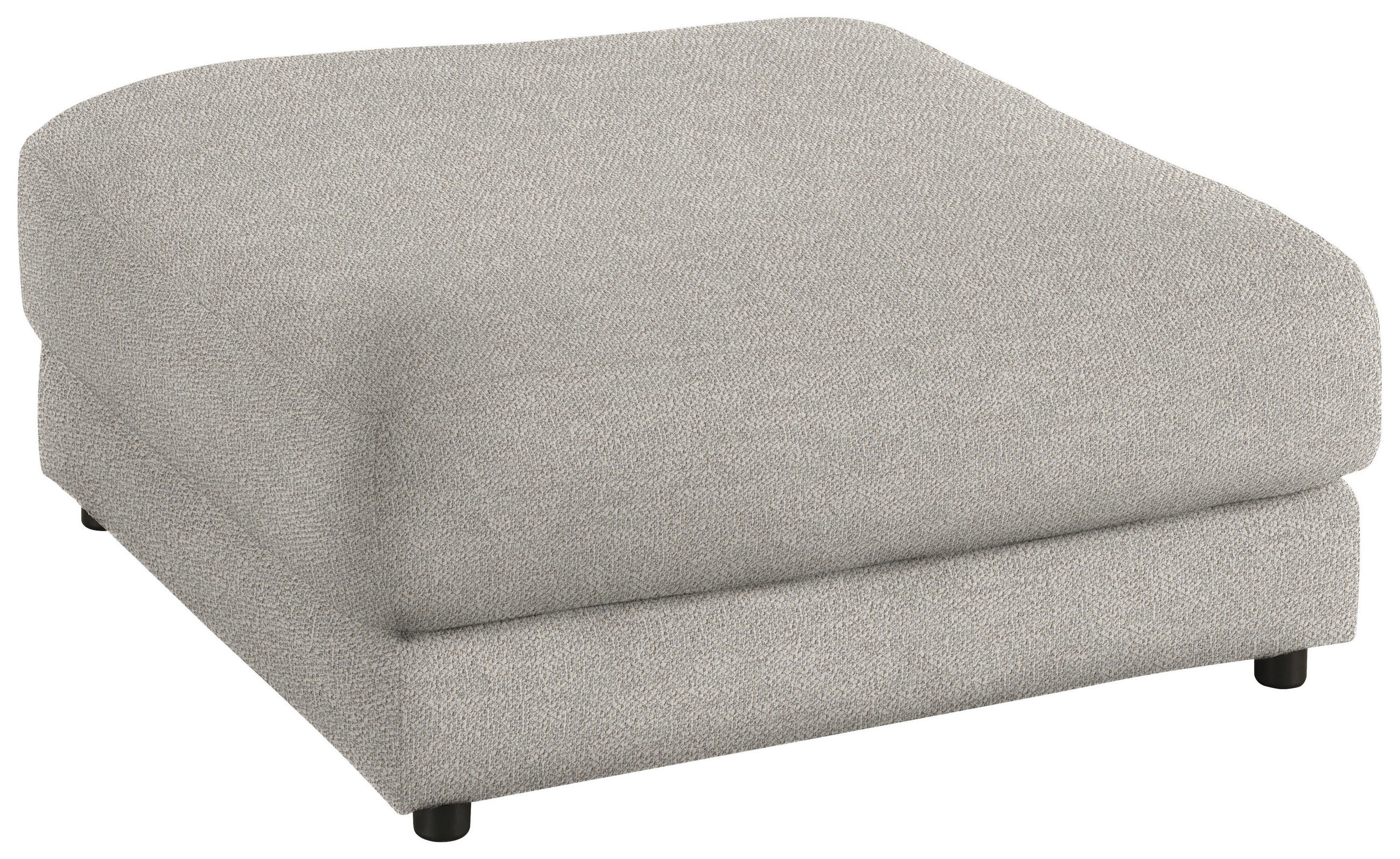 HOCKER in Textil Hellgrau  - Hellgrau/Schwarz, Design, Kunststoff/Textil (100/86/100cm) - Lomoco