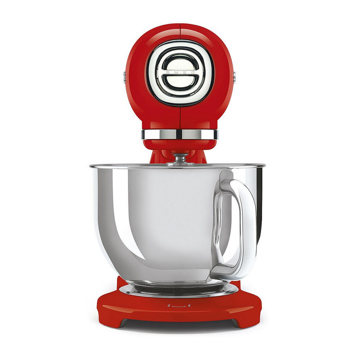 KÜCHENMASCHINE 50´S STYLE SMF05CREU  - Rot/Alufarben, Basics, Metall (40,2/37,8/22,1cm) - SMEG