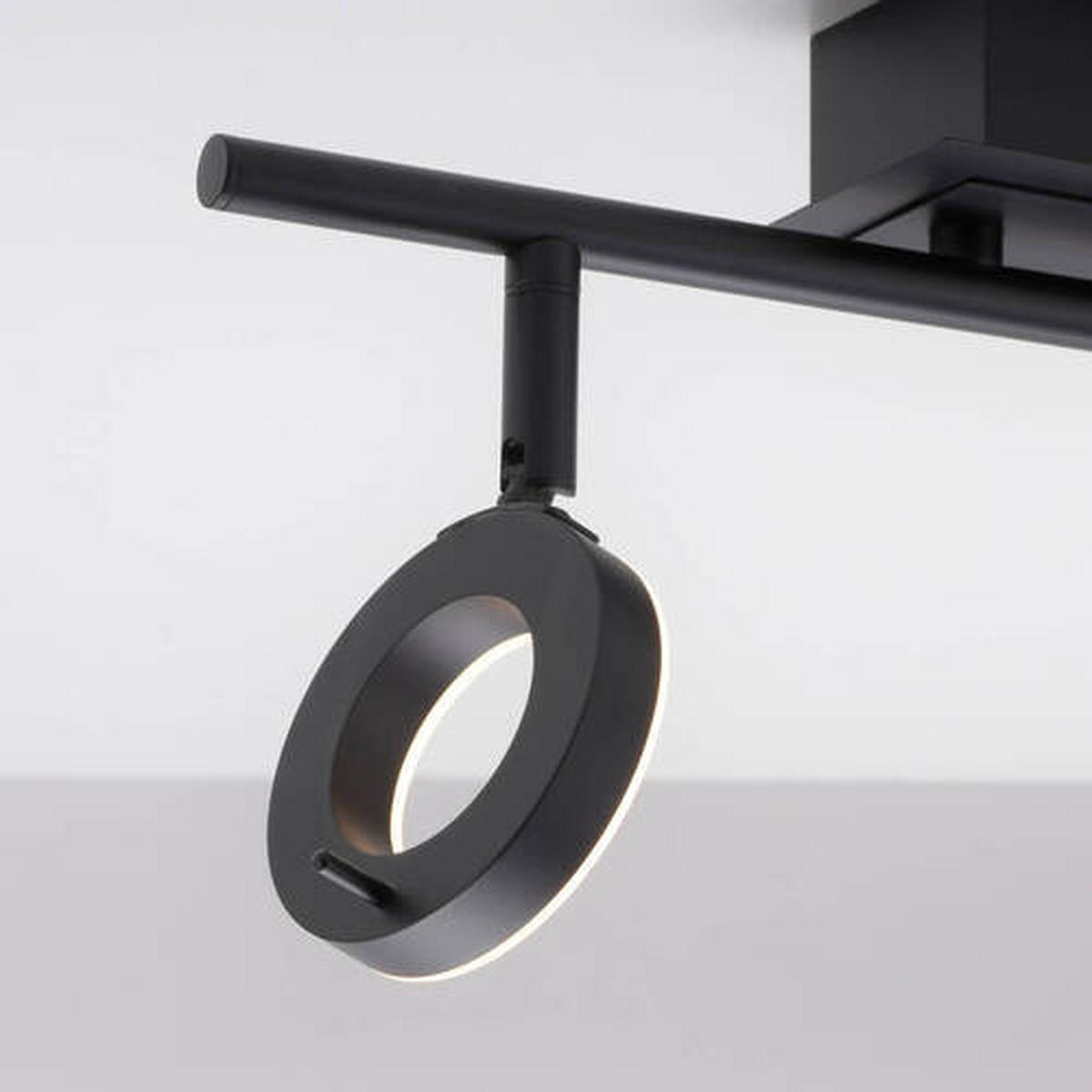 BADEZIMMER-DECKENLEUCHTE    50,5/18/19 cm  - Anthrazit, Design, Kunststoff/Metall (50,5/18/19cm) - Paul Neuhaus
