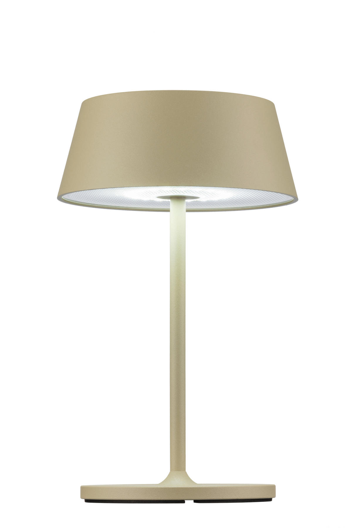 AKKU-TISCHLEUCHTE Naos 15/25 cm  - Grün, Design, Kunststoff/Metall (15/25cm) - Dieter Knoll