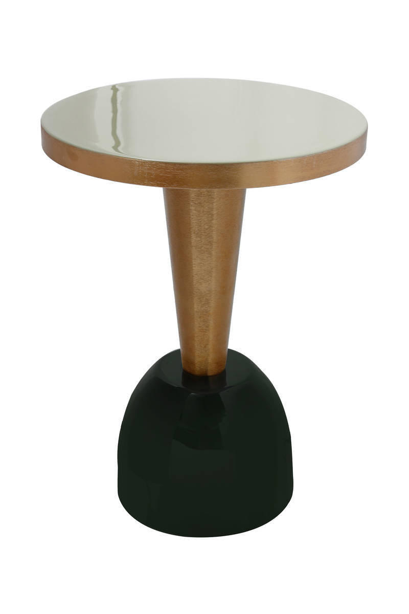 BEISTELLTISCH rund Dunkelgrün, Mintgrün  - Dunkelgrün/Mintgrün, Trend, Metall (41/41/56cm)