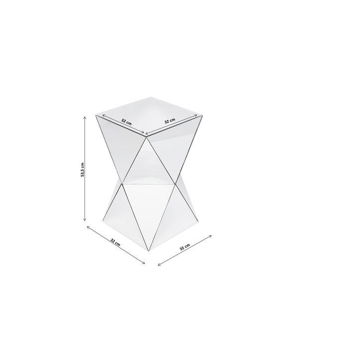 BEISTELLTISCH 32/32/54 cm quadratisch  - Trend, Glas/Holzwerkstoff (32/32/54cm) - Kare-Design