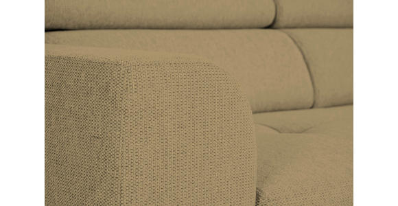 ECKSOFA Olivgrün Struktur - Schwarz/Olivgrün, Design, Kunststoff/Textil (284/205cm) - Xora