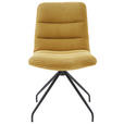 STUHL Cord Gelb  - Gelb/Schwarz, Design, Textil/Metall (52/88/66cm) - Dieter Knoll
