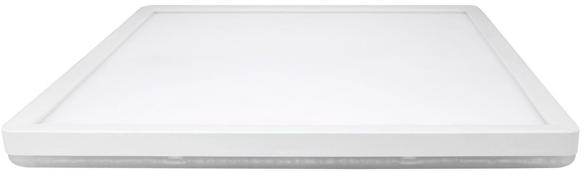 LED-DECKENLEUCHTE TWICE up&down 42/42/2,9 cm  - Schwarz, Design, Kunststoff (42/42/2,9cm)