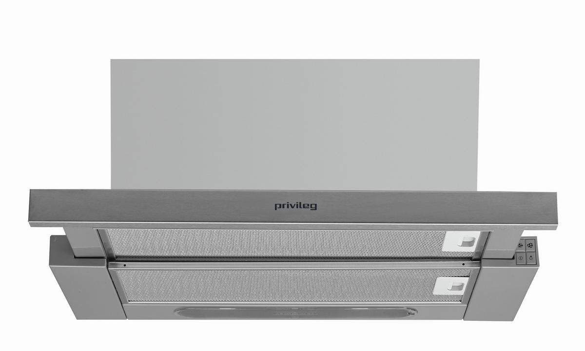 DUNSTABZUGSHAUBE DGAH 67 LM X  - Edelstahlfarben, Basics, Metall (59,8/39,6/30cm) - Privileg