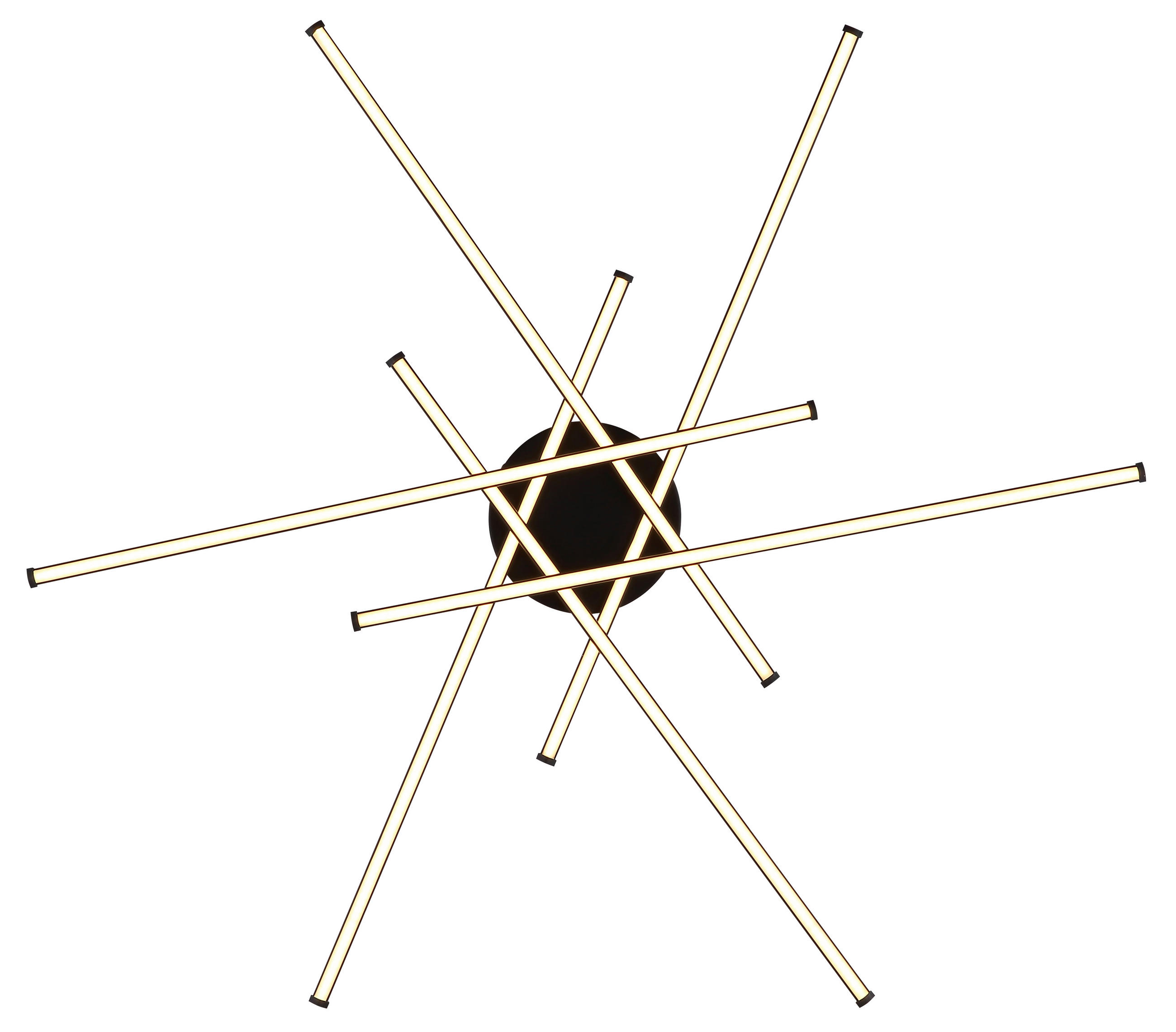 LED-TAKLAMPA LAWSON 80/7,7 cm  - vit/svart, Design, metall/plast (80/7,7cm) - Globo