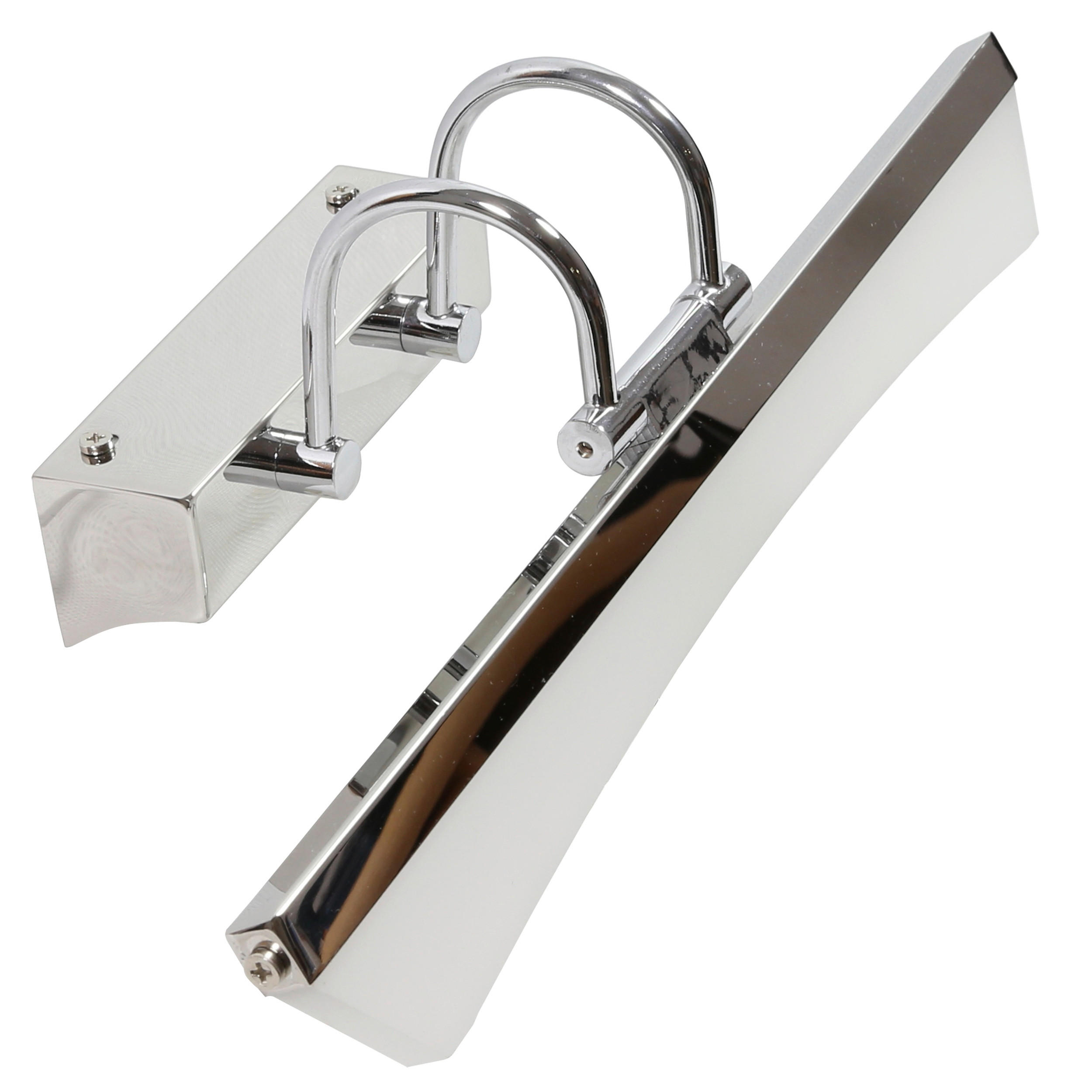 LED-WANDLEUCHTE 15/44/11 cm   - Chromfarben, Design, Metall (15/44/11cm)