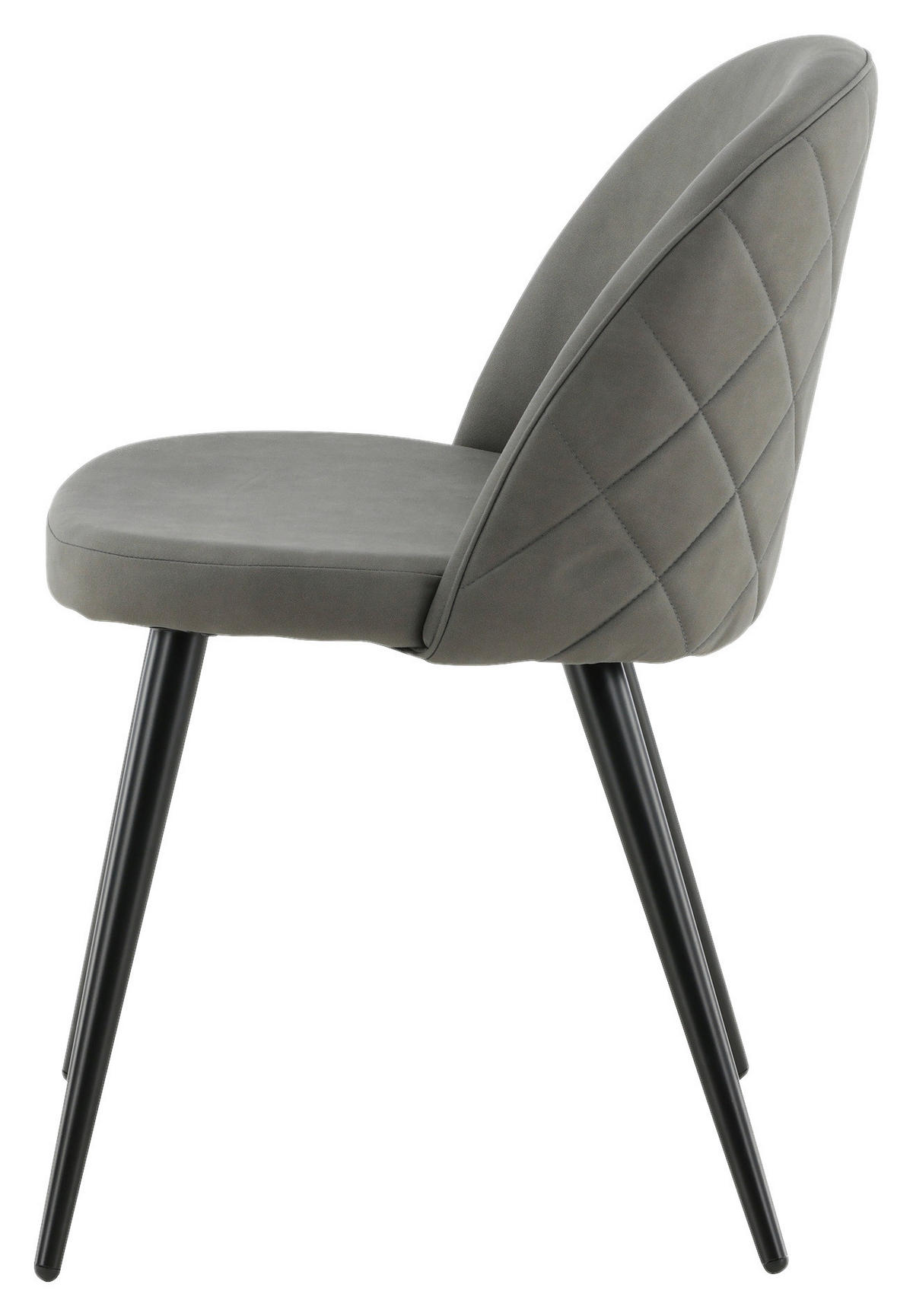 STUHL-SET  in Stahl Metall, Kunststoff  - Dunkelgrau/Beige, Design, Kunststoff/Textil (50/76,5/57cm) - Livetastic