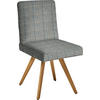 STUHL  in Flachgewebe Holz, Textil  - Blau/Eichefarben, Design, Holz/Textil (46/94/58cm) - Dieter Knoll